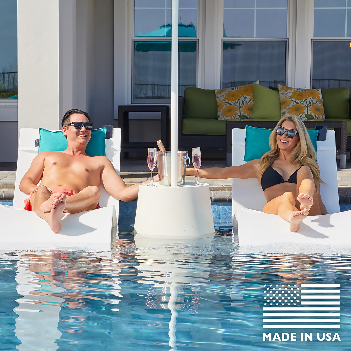 Kai Shelf Lounger Deep Water - Set of Two Chairs (9 to 16 inches of water)