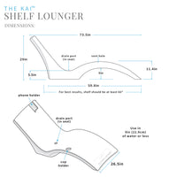 Kai Shelf Lounger - Set of Two Chairs (9 inches of water or less)