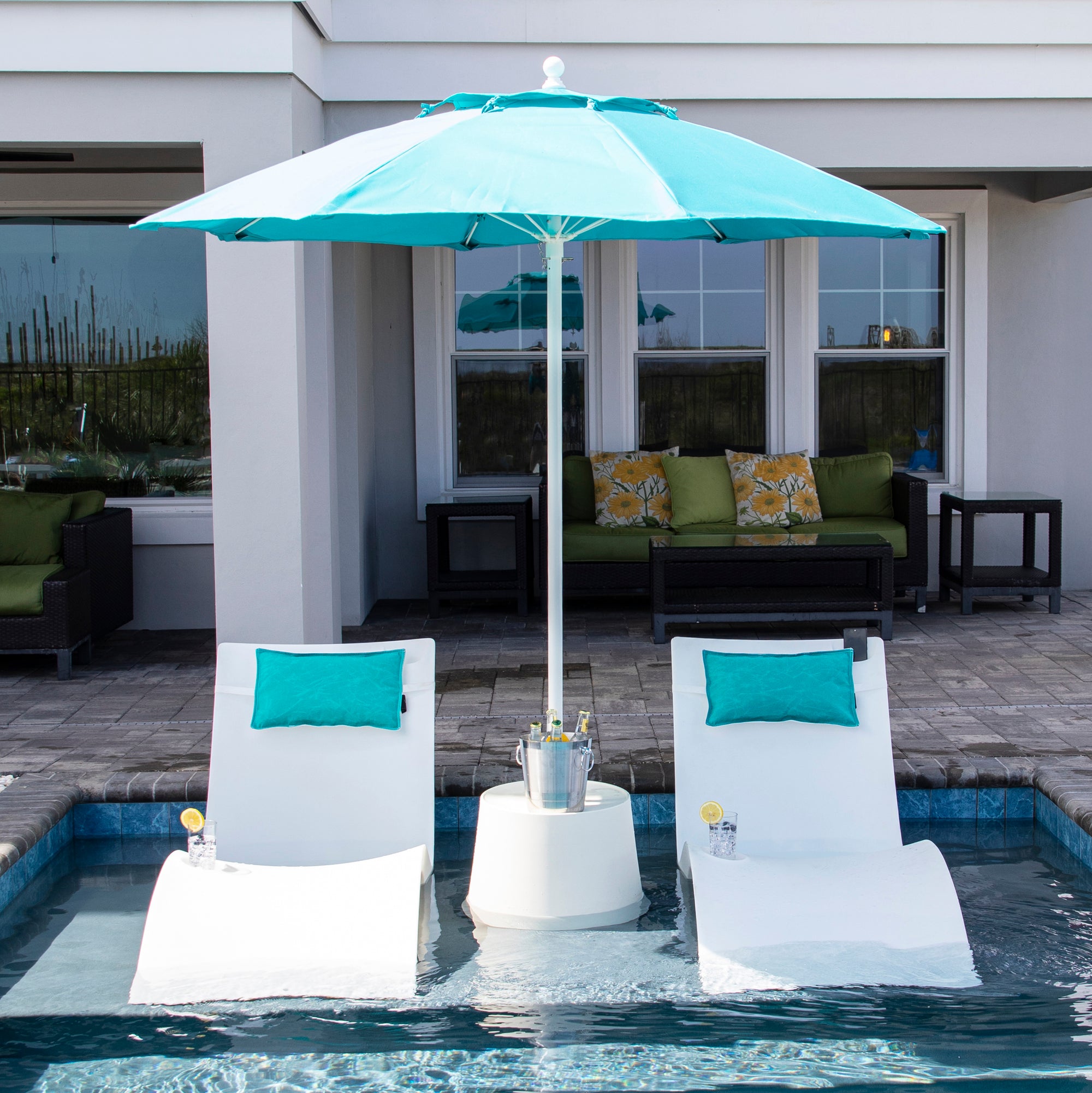 floating umbrella for patio Kai Luxury Umbrella